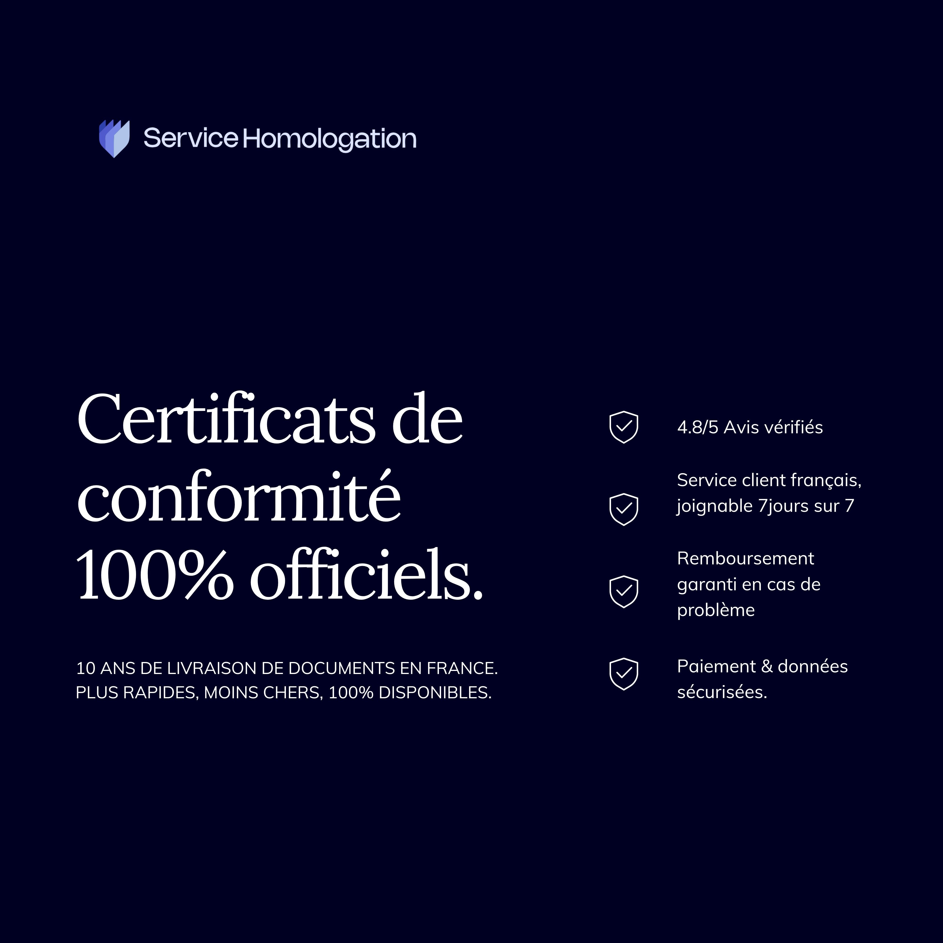 Certificat de conformité ROLLS ROYCE